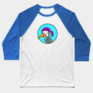 Pirate Penguin with Shark Tattoo Baseball T-Shirt